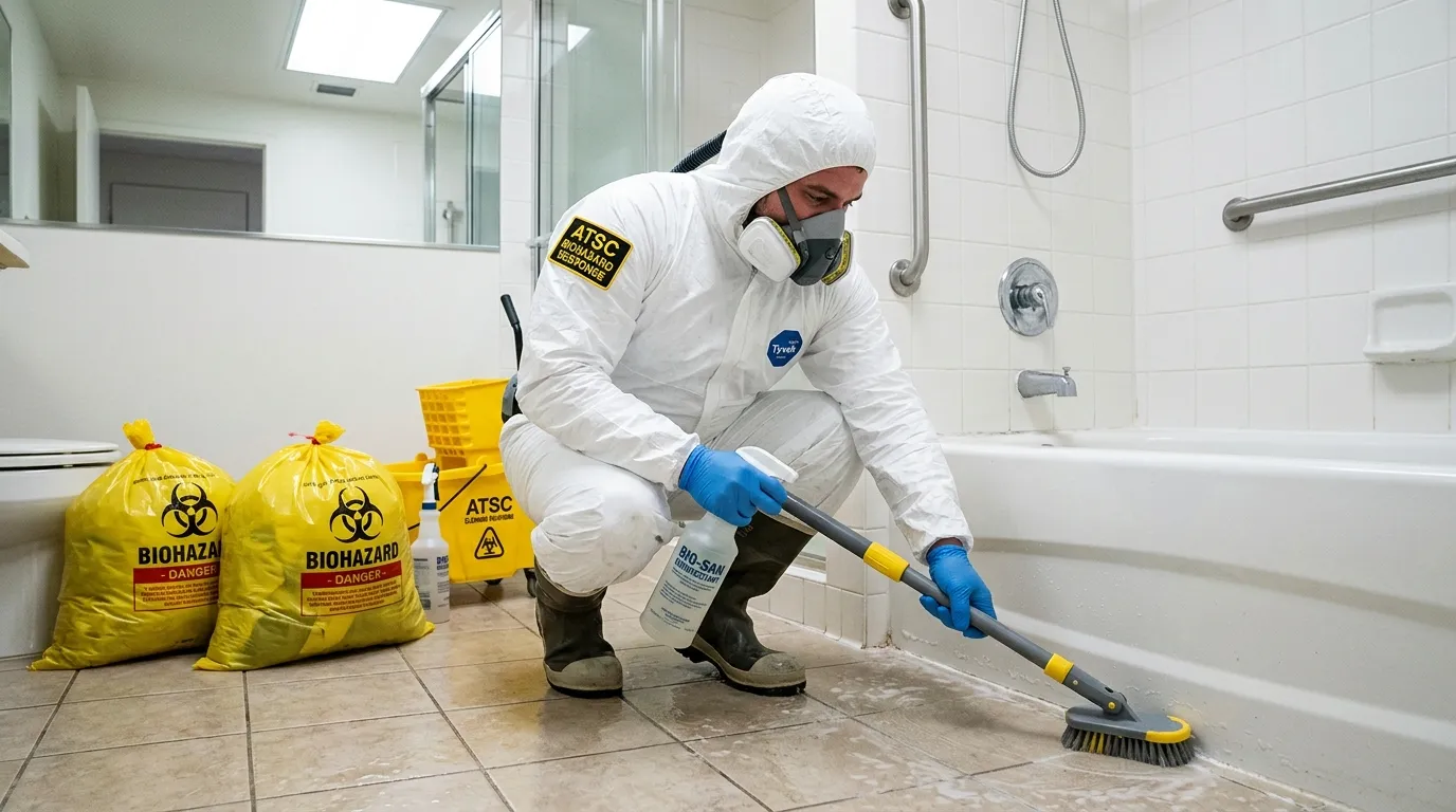 Decontamination equipment deployed for Blood Cleanup in Hamilton Square